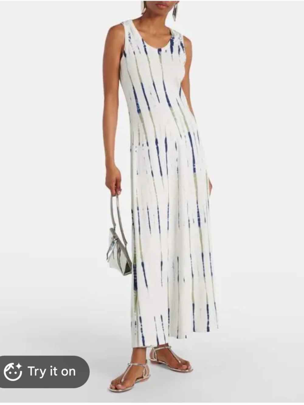 Proenza Schouler White Label Davi Tie Dye Maxi Dress Size S Hand-Dyed Cotton
